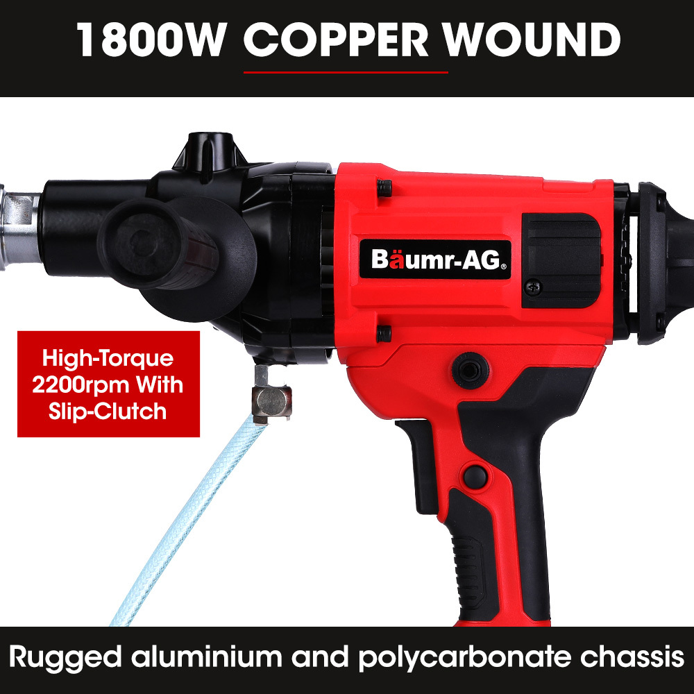 V219-DRLCREBM12HA-225619-02 BAUMR-AG HC-120 1800W 120mm Handheld Concrete Core Drill - Image 3