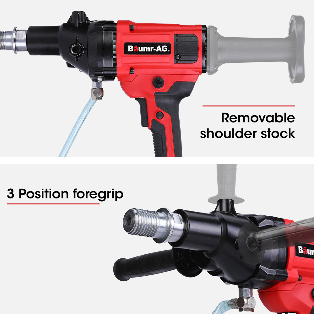 V219-DRLCREBM12HA-225619-06 BAUMR-AG HC-120 1800W 120mm Handheld Concrete Core Drill - Image 7