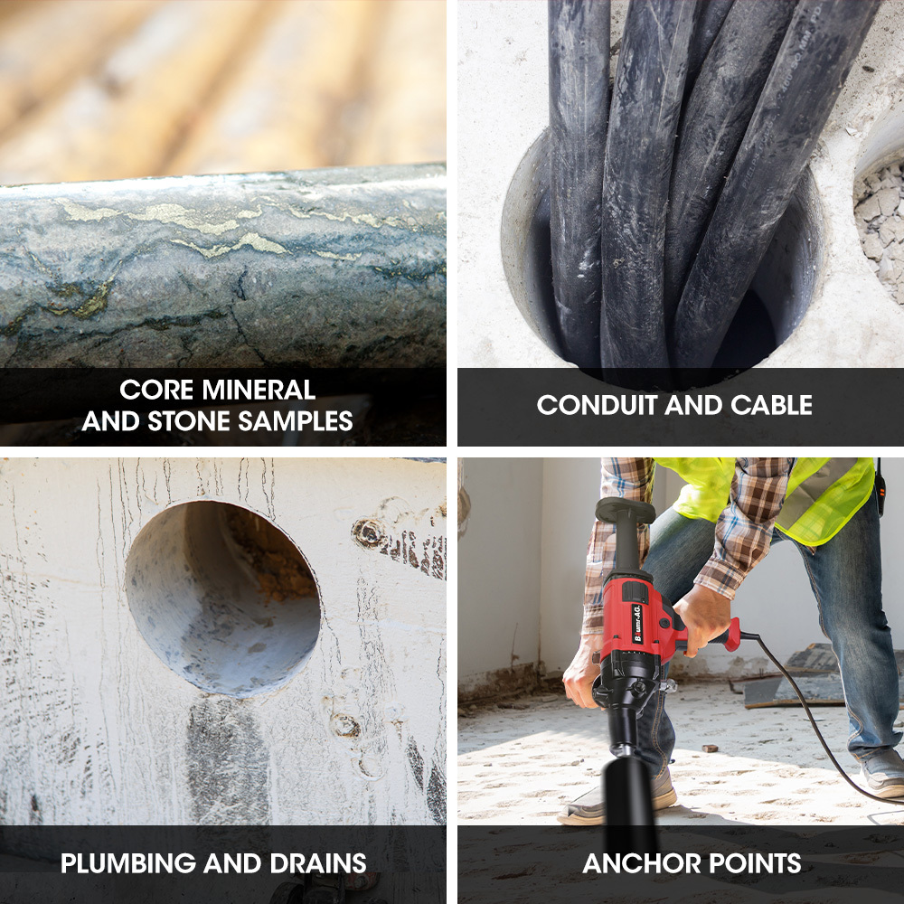 V219-DRLCREBM12HA-225619-07 BAUMR-AG HC-120 1800W 120mm Handheld Concrete Core Drill - Image 8