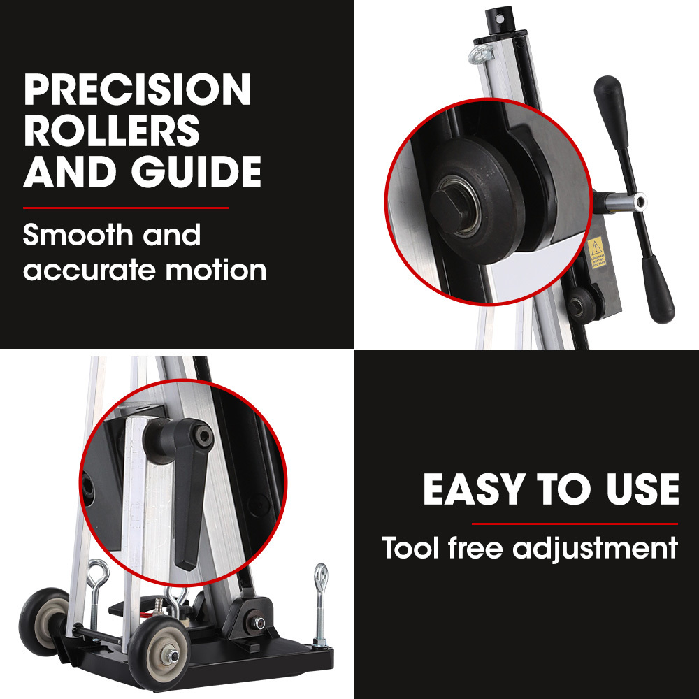 V219-DRLSTDBM431A-225718-05 BAUMR-AG Adjustable Core Drill Wheeled Rig Stand - Image 6