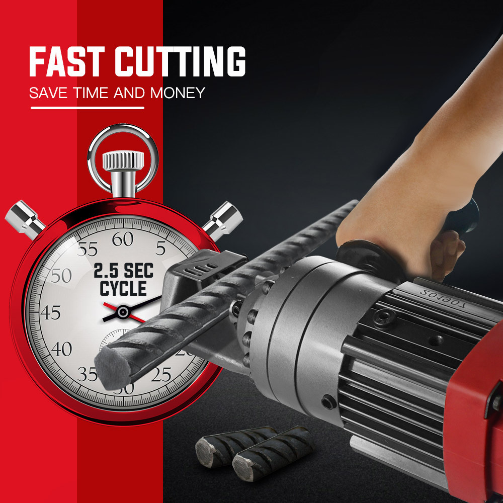 V219-RBCHDRBMRA16H-RBCHDRBMRA16H-01 BAUMR-AG 850W 16mm Rebar Cutter Hydraulic Electric Reo Bar Portable Machine Re - Image 2