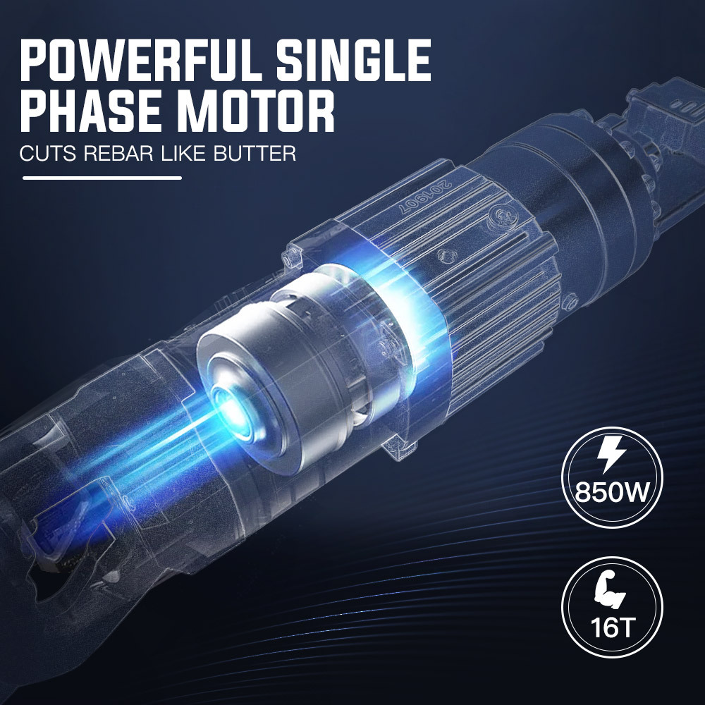 V219-RBCHDRBMRA16H-RBCHDRBMRA16H-03 BAUMR-AG 850W 16mm Rebar Cutter Hydraulic Electric Reo Bar Portable Machine Re - Image 4