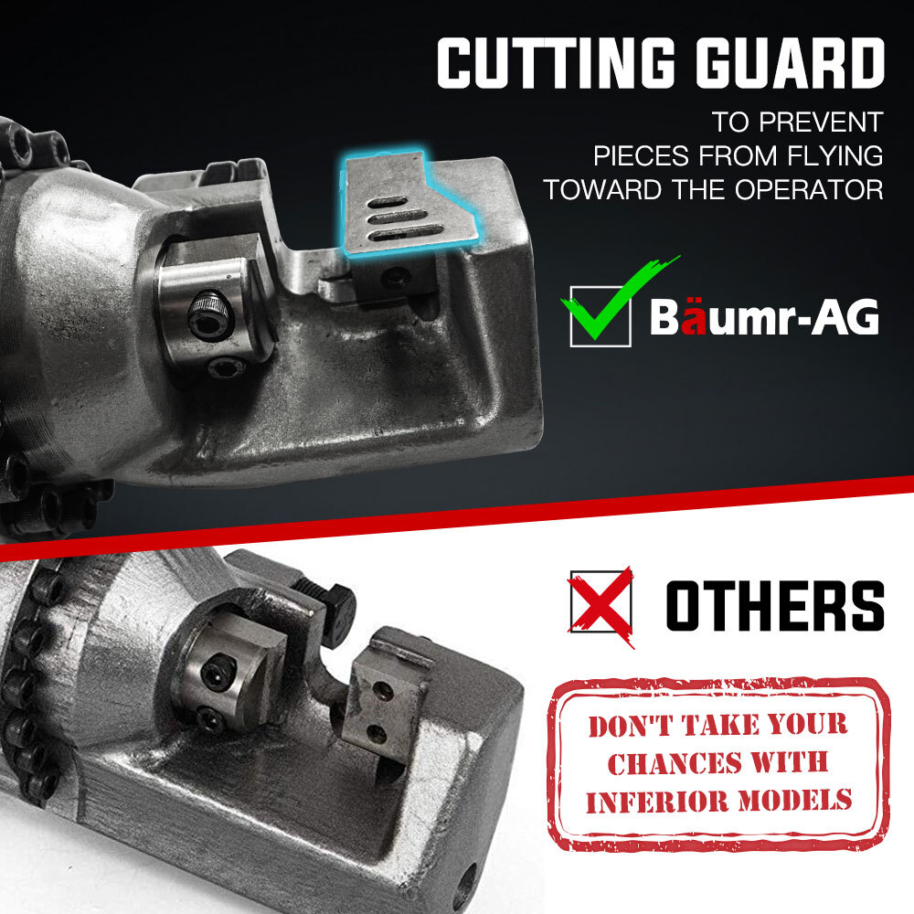 V219-RBCHDRBMRA16H-RBCHDRBMRA16H-04 BAUMR-AG 850W 16mm Rebar Cutter Hydraulic Electric Reo Bar Portable Machine Re - Image 5