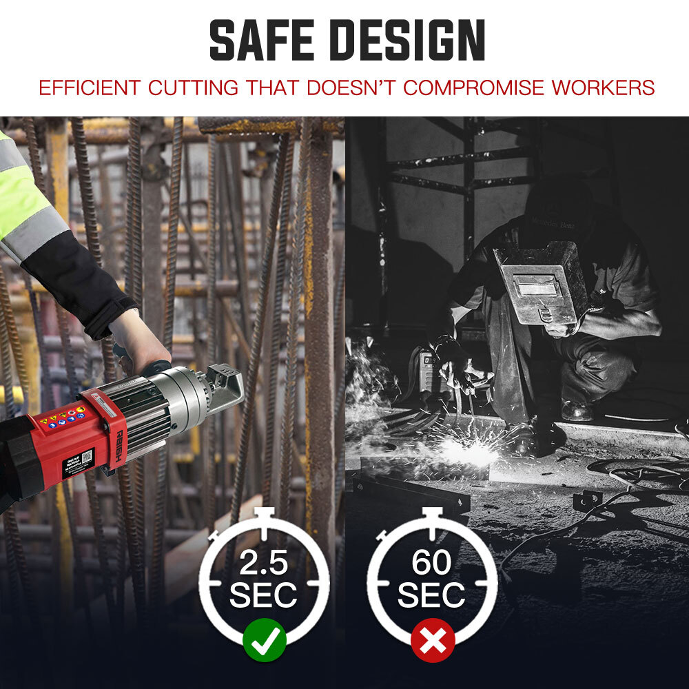 V219-RBCHDRBMRA16H-RBCHDRBMRA16H-06 BAUMR-AG 850W 16mm Rebar Cutter Hydraulic Electric Reo Bar Portable Machine Re - Image 7