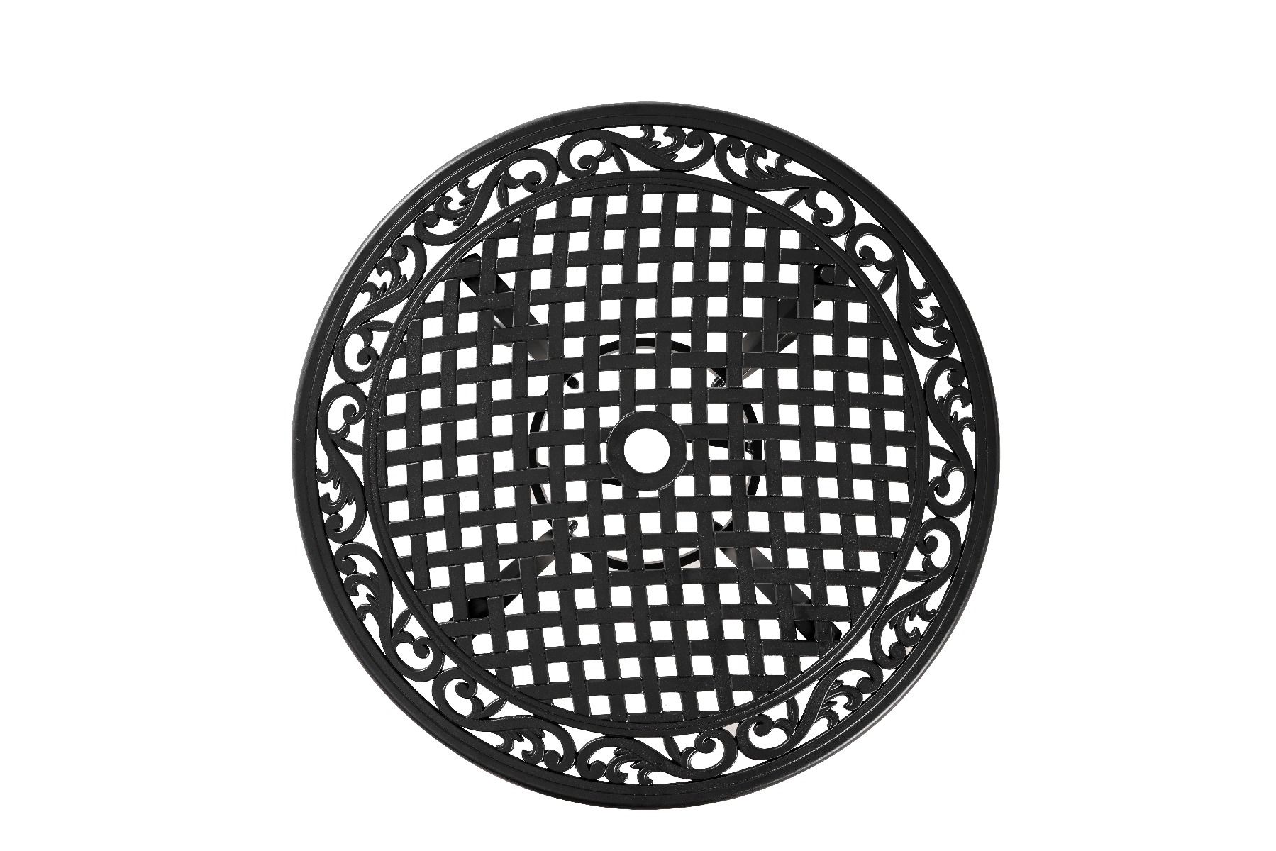 V231-CAT-090BLACK-202506031300-03 Marco Aluminium 90cm table - Image 4