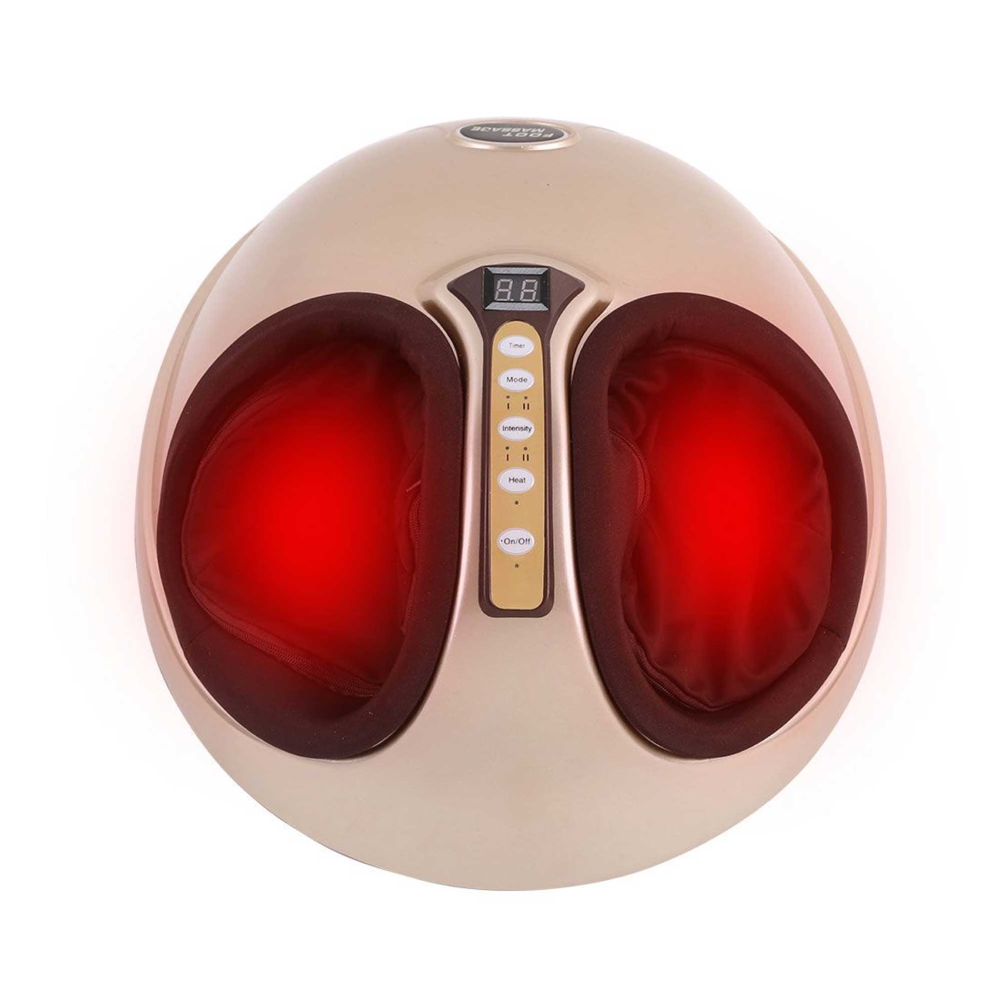 V238-SUPDZ-42153567430-202505221815-00 Foot Massager Machine Gold 3D Shiatsu Heat Kneading Pressing Relax Home Massage - Image 1