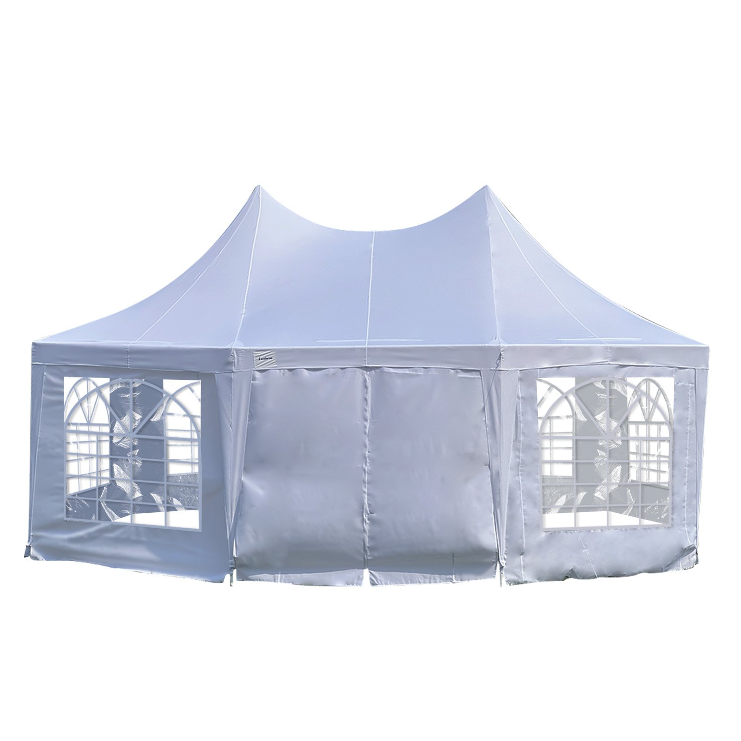 V240-GAZ-WED-6X45-WH-73589-02 Wallaroo 6x4.5m Wedding Gazebo Marquee with Sidewalls - Image 3