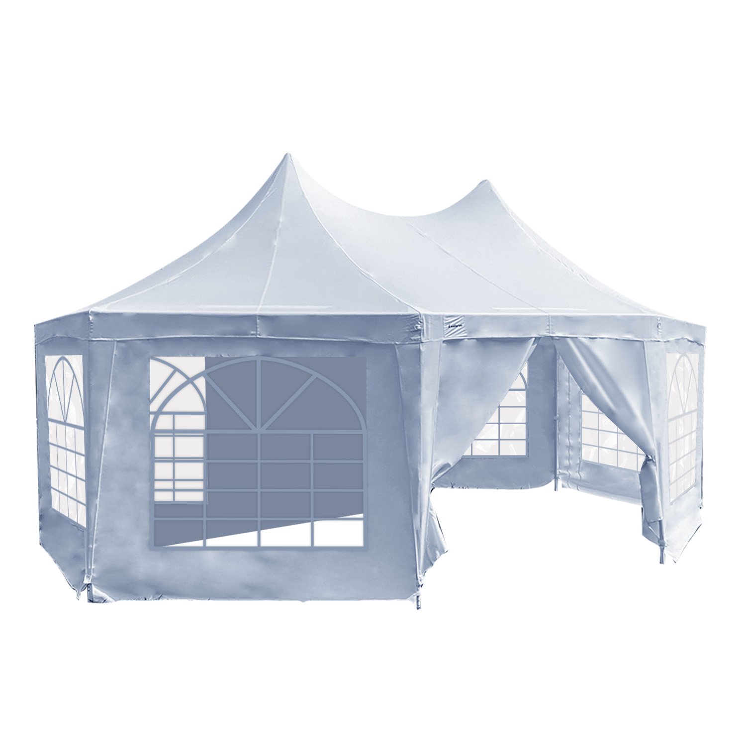 V240-GAZ-WED-6X45-WH-73589-03 Wallaroo 6x4.5m Wedding Gazebo Marquee with Sidewalls - Image 4