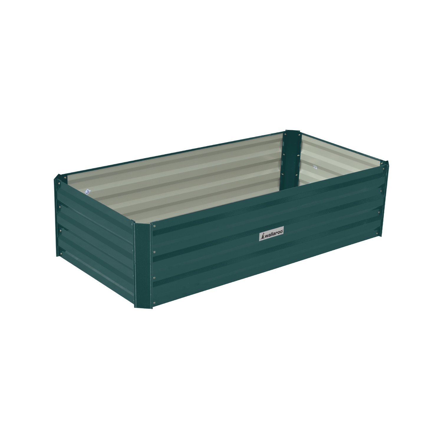V240-GBD-BSW-1206-GN-73580-00 Wallaroo Garden Bed 120 x 60 x 30cm Galvanized Steel - Green - Image 1