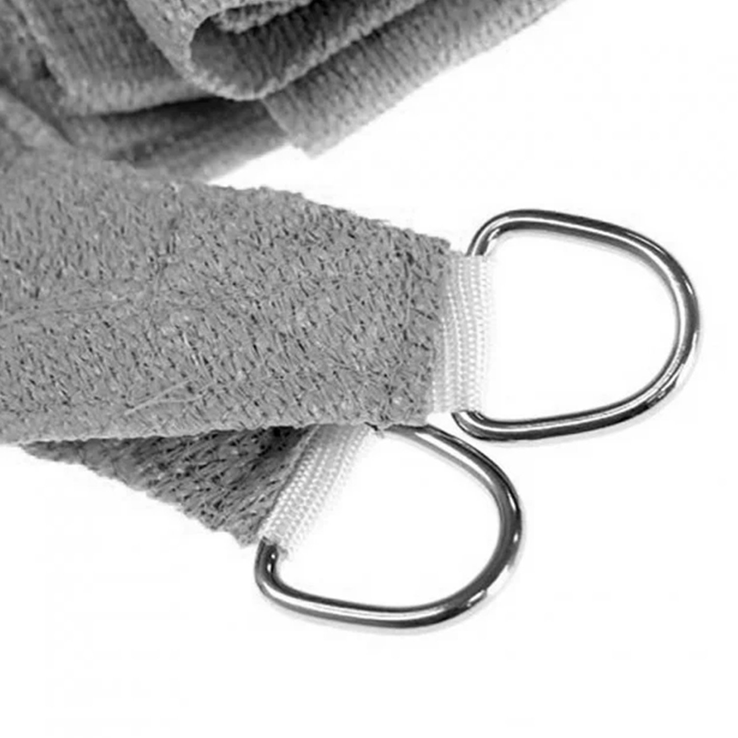 V240-GYSS-280-3X25-167587-03 Wallaroo 280gsm Outdoor Sun Shade Sail Canopy Grey - 3m X 2.5m - Image 4