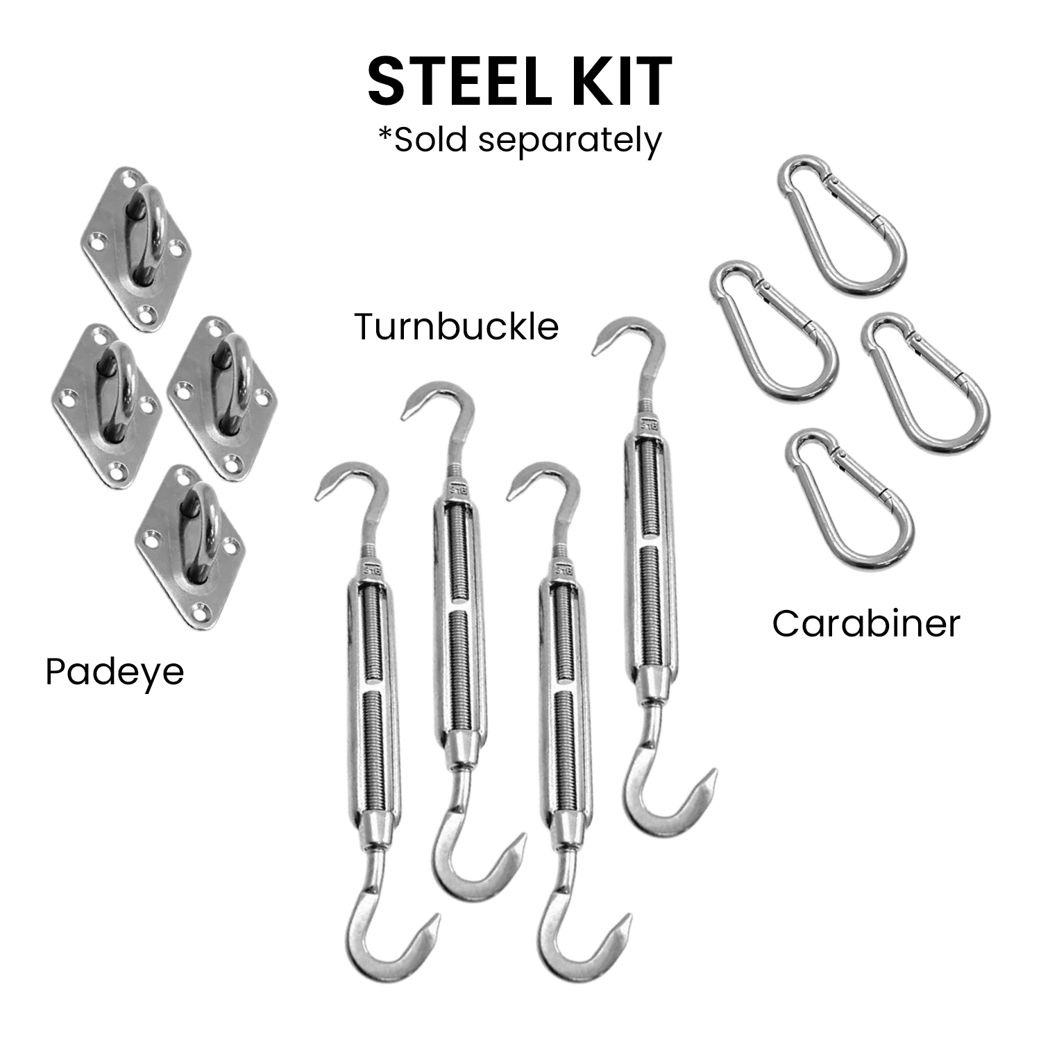 V240-GYSS-36-TRI-70993-06 Wallaroo Triangle Shade Sail 3.6 x 3.6 x 3.6M - Grey - Image 7