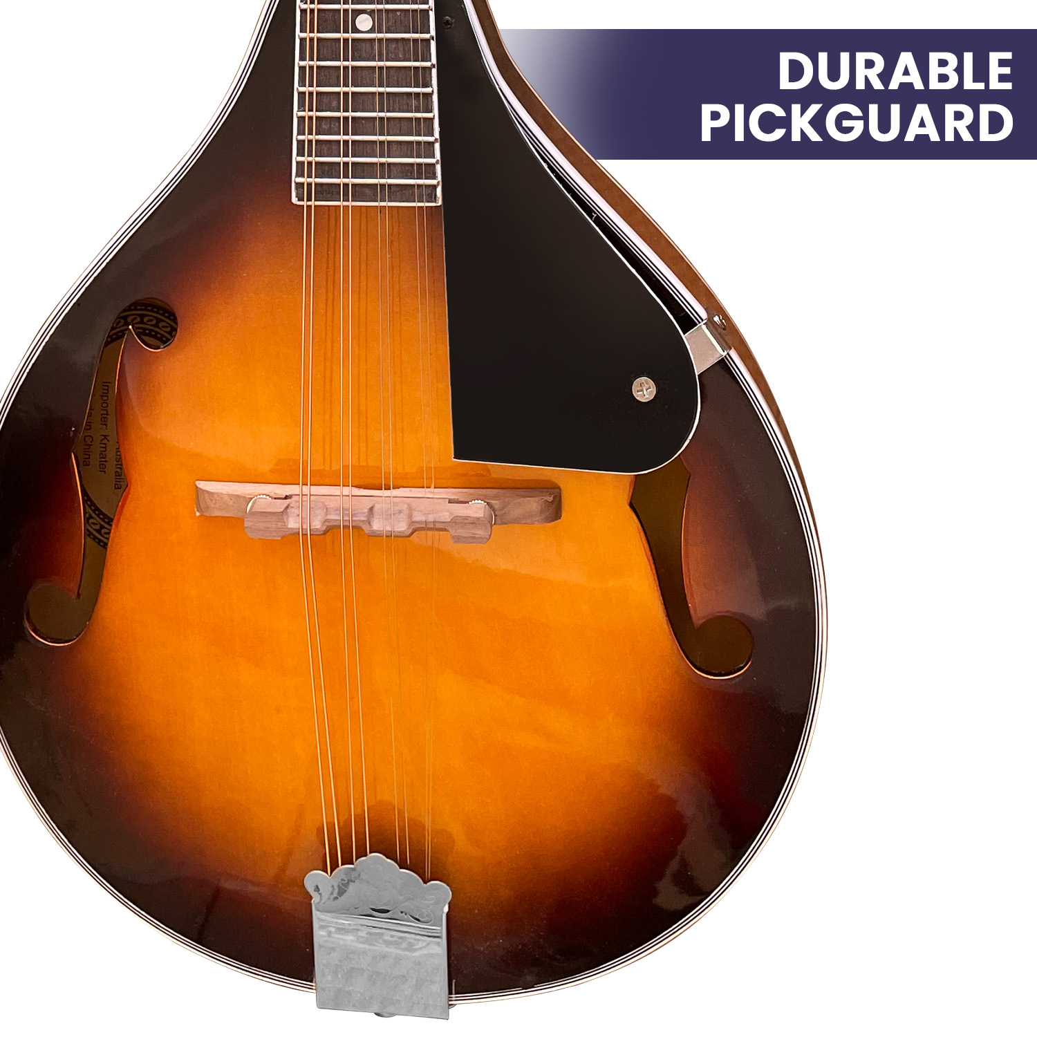 V240-MDL-TDT-71731-03 Karrera Traditional Mandolin - Sunburst - Image 4
