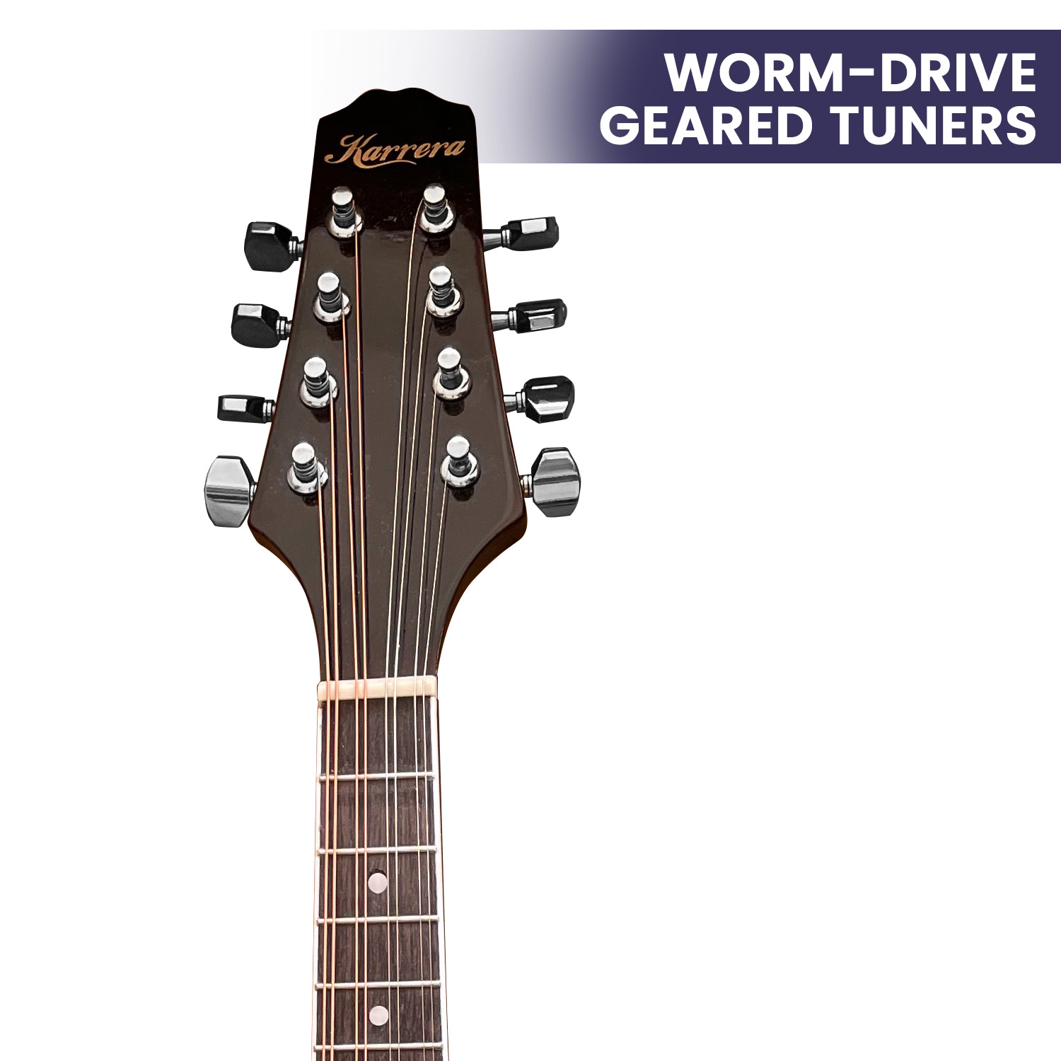 V240-MDL-TDT-71731-05 Karrera Traditional Mandolin - Sunburst - Image 6