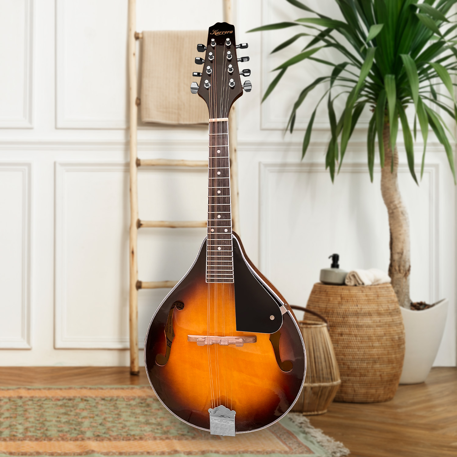 V240-MDL-TDT-71731-07 Karrera Traditional Mandolin - Sunburst - Image 8