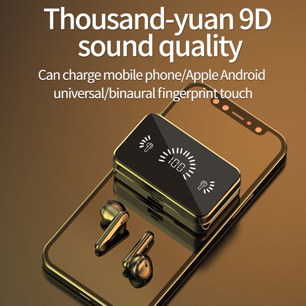 V255-EARPHONE-B68-BK-52129-04 Wireless Bluetooth 5.0 Earphones Headphones Earbuds Headset - Image 5