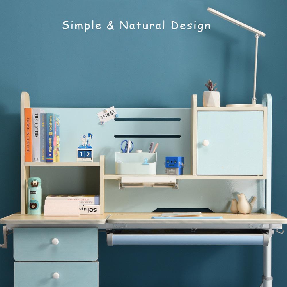 V255-XSM020-508-BLUE-53261-02 Height Adjustable Children Kids Ergonomic Study Desk Chair Set 120cm Blue AU - Image 3