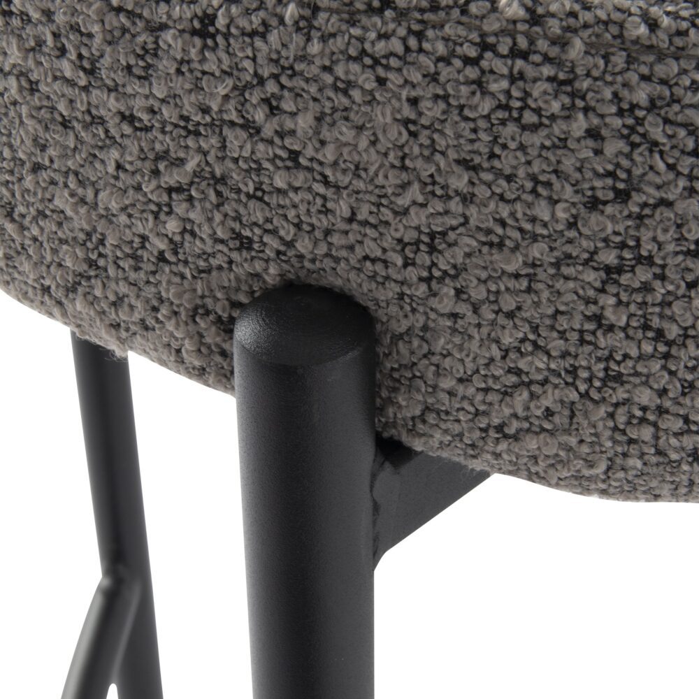 V264-DNC-417B-MGR-02-1-189426-07 Contemporary Grey Boucle Elsa Low Bar Stools - Image 8