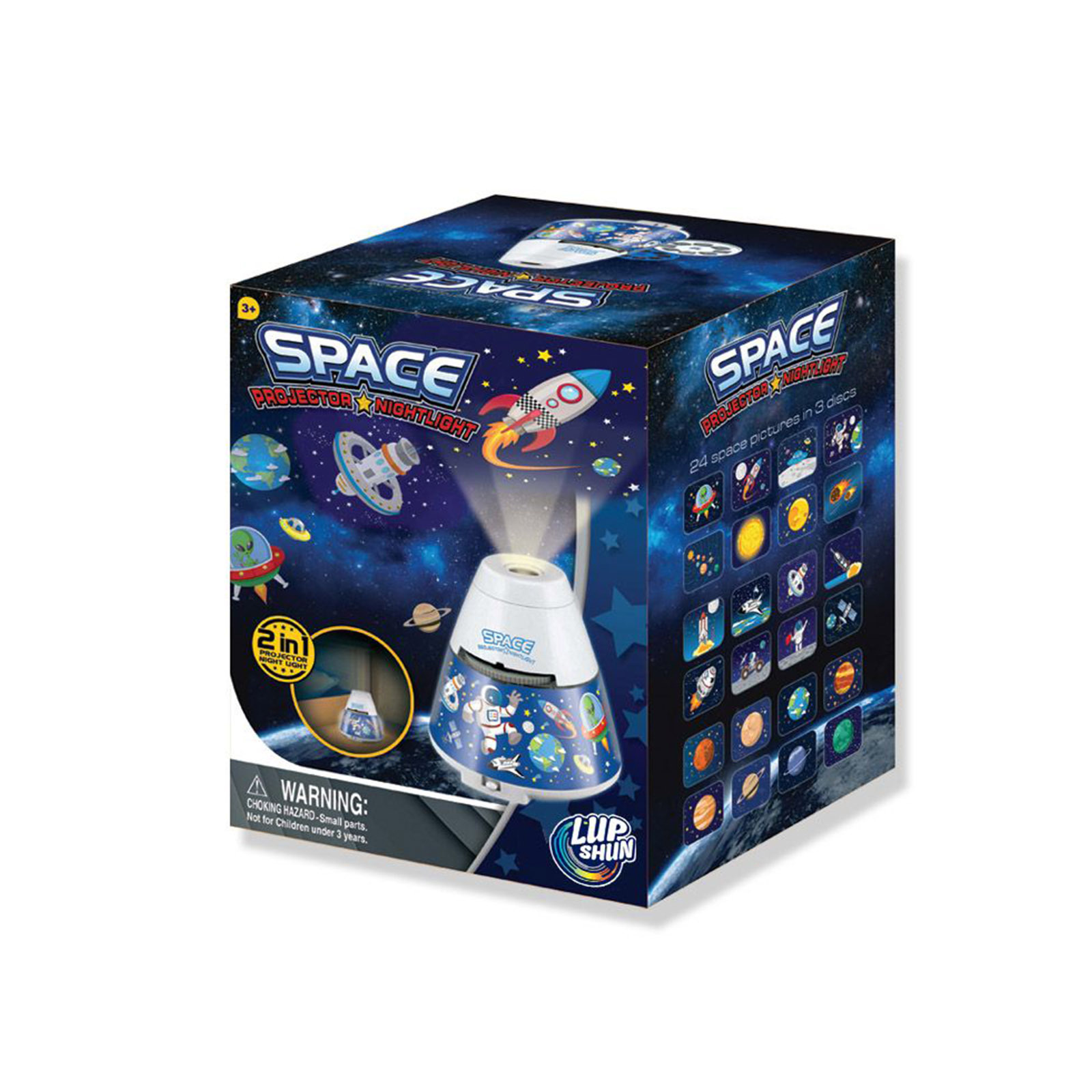 V274-TOY-KN-LUP-0026-209852-00 Space Capsule Projector Night Light Kids STEM Toy - Space Planet - Image 1