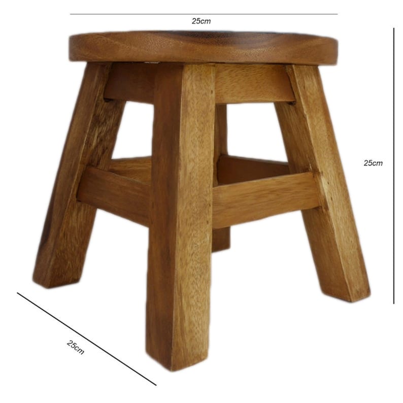 V277-TGBLUEBABYELEPHANTSTOOL-72109-03 Children's Wooden Stool Blue Baby ELEPHANT Themed Chair Toddlers Step sitting Stool - Image 4