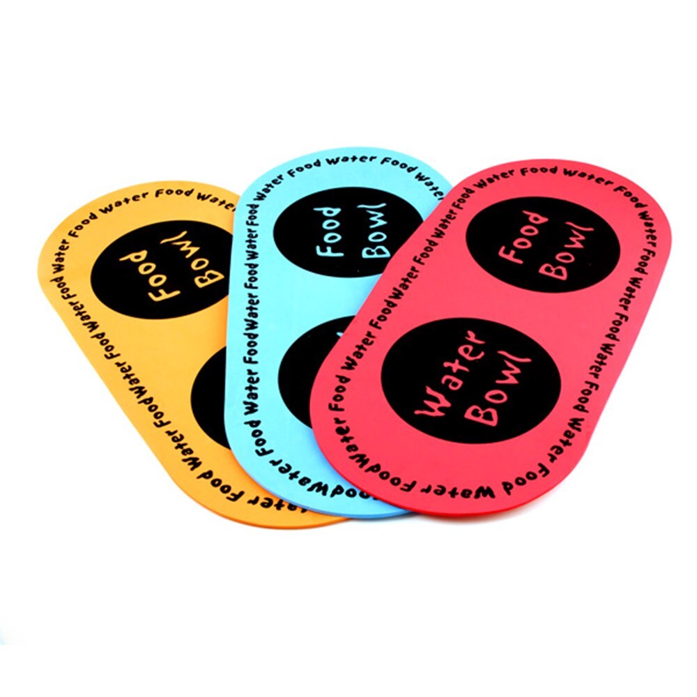 V278-6-X-61224-FEEDING-MAT-66601-00 YES4PETS 6 x Pet Food Bowl Placemat Waterproof Leakproof Feeder Mat Non Slip Floor - Image 1