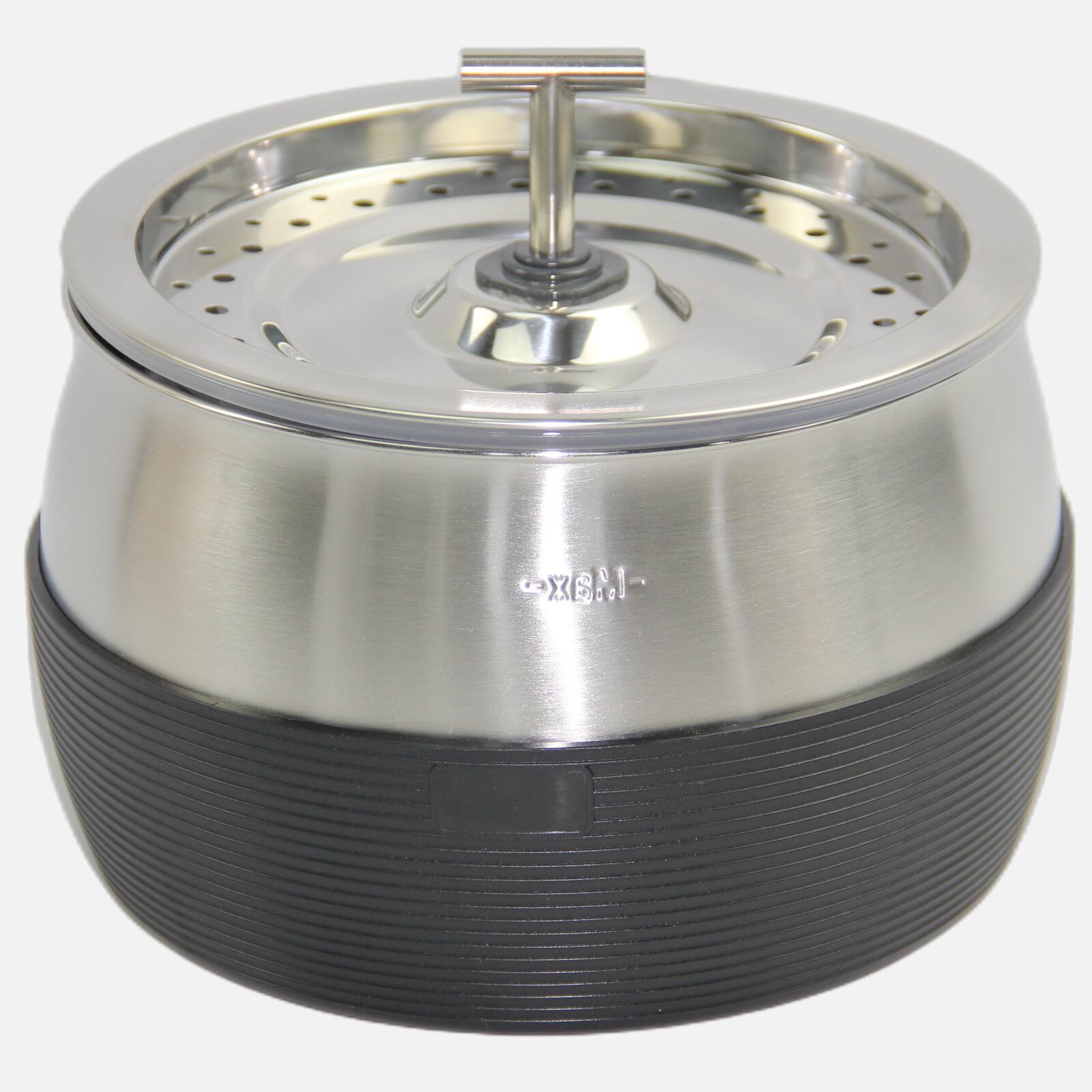 V278-PWS-107-BLACK-71289-00 YES4PETS 3L Automatic Electric Pet Water Fountain Dog Cat Stainless Steel Feeder Bowl Dispenser Black - Image 1