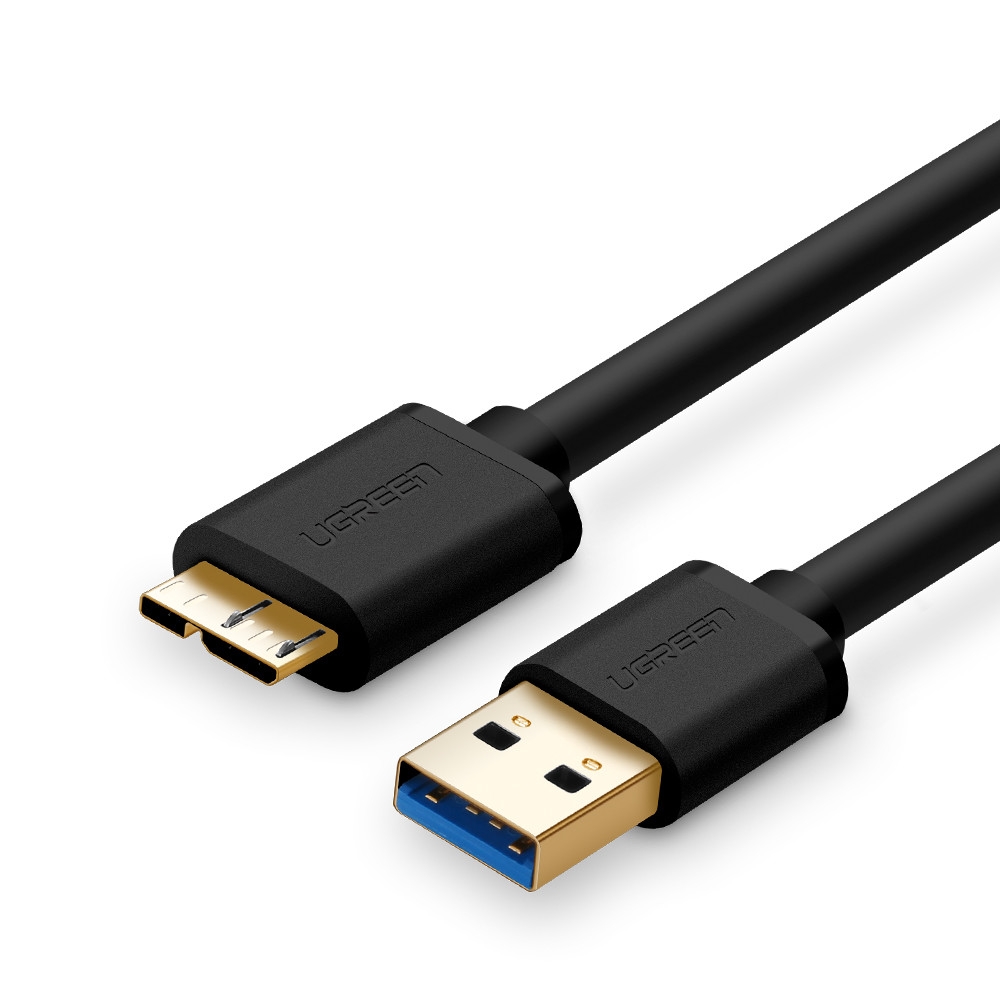 V28-ACBUGN10841-01_20 UGREEN USB 3.0 A Male to Micro USB 3.0 Male Cable 1m (Black) 10841 - Image 1