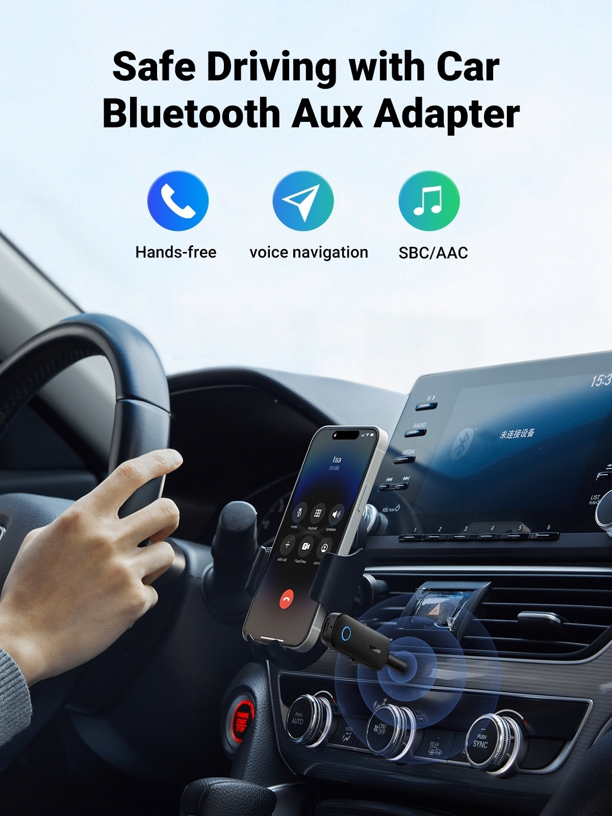 V28-ACBUGN80893-175012-05 UGREEN 80893 Bluetooth 5.0 Transmitter and Receiver - Image 6