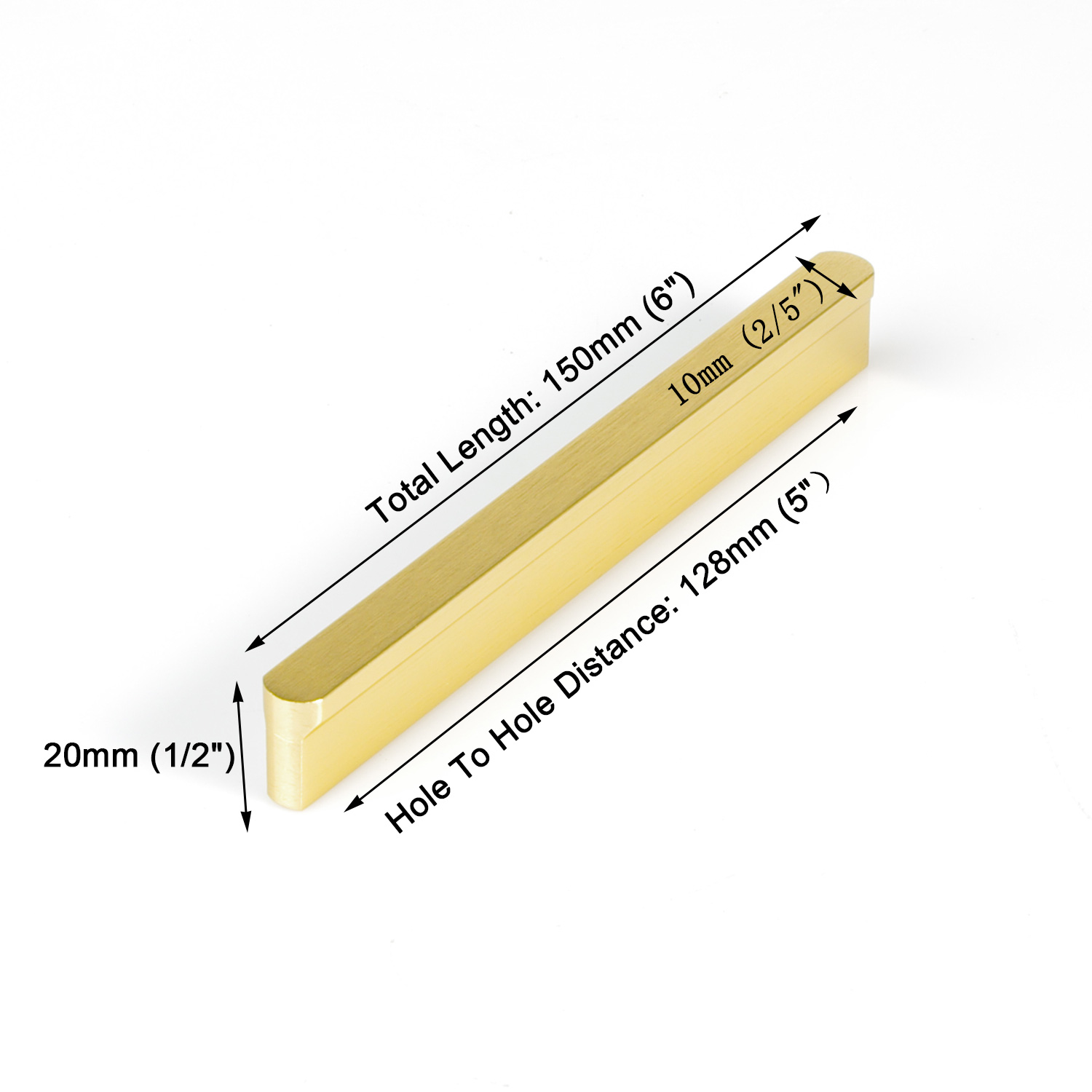 V324-6836GD-128-cabinet-handle-06-gold-128-5-04 Solid Zinc Furniture Kitchen Bathroom Cabinet Handles Drawer Bar Handle Pull Knob Gold 128mm - Image 5