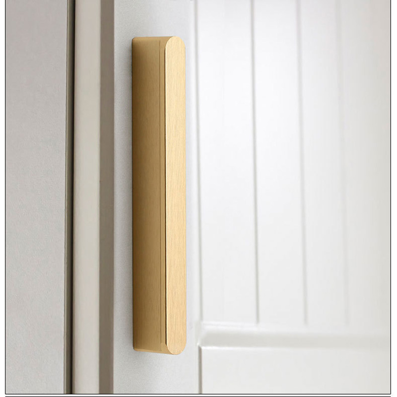 V324-6836GD-192-cabinet-handle-06-GD-1-05 Solid Zinc Furniture Kitchen Bathroom Cabinet Handles Drawer Bar Handle Pull Knob Gold 192mm - Image 6