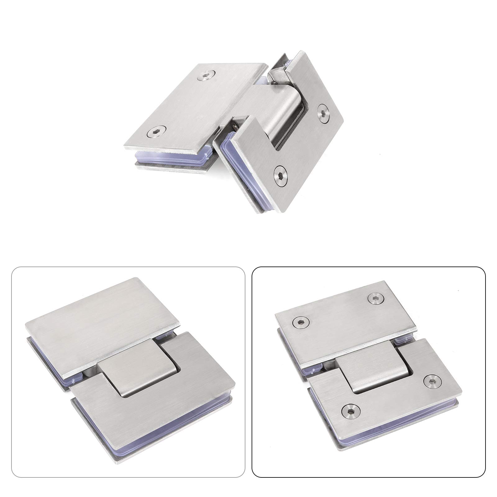 V324-SDHINGE-180-Shower-door-hinge-180-3-02 Shower Glass Door Gate Hinge 304 Stainless Steel 180 Degrees Polished Chrome Finish - Image 3