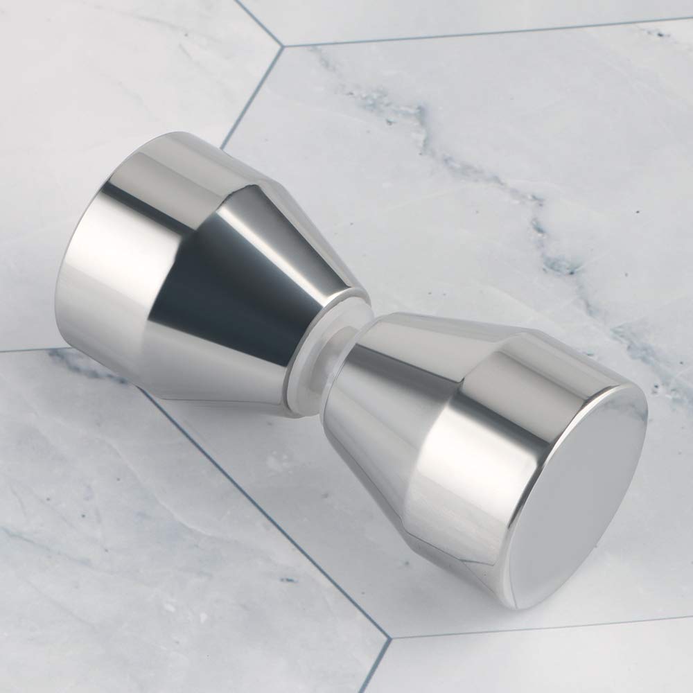 V324-SDKONB-T-Shower-Door-Knob-5-04 Shower Glass Door Knob Bathroom Round Back-to-Back Handle Pull 304 Brushed Nickel - Image 5