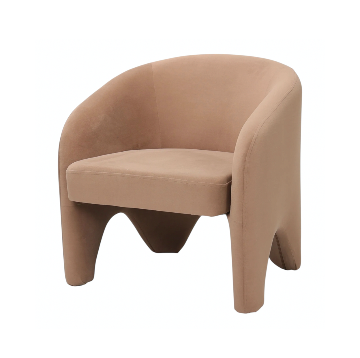 V355-IA-AC-NC-202506251131-03 Interior Ave - Nova Sculptural Accent Chair – Velvet Chocolate - Image 4