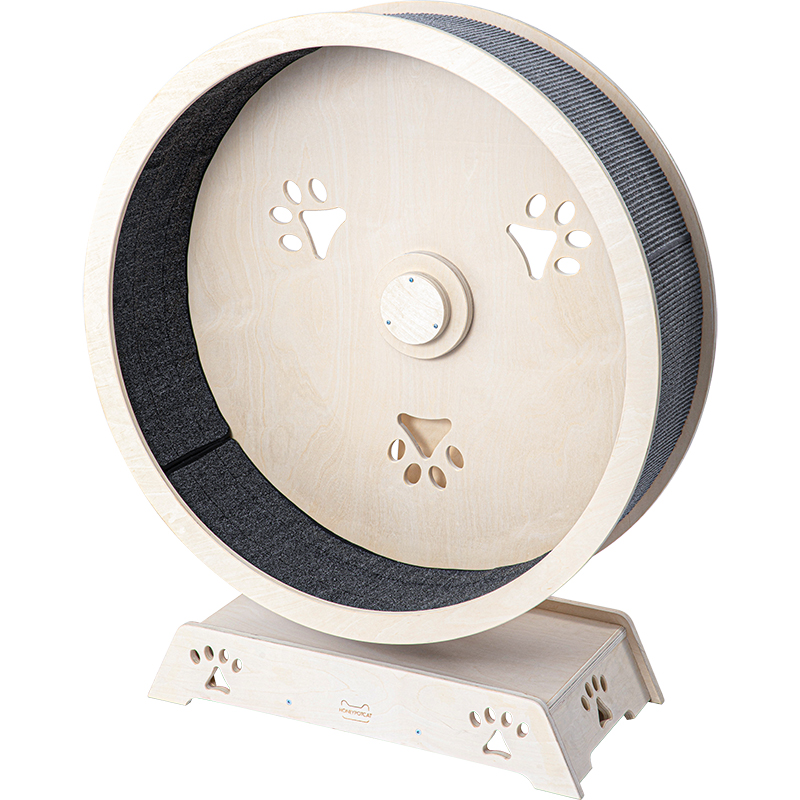 V390-220505PRO-202507030915-00 HONEYPOTCAT Fit & Fun Active Runner Wood Cat Wheel - Ultimate 119.5cm - Image 1