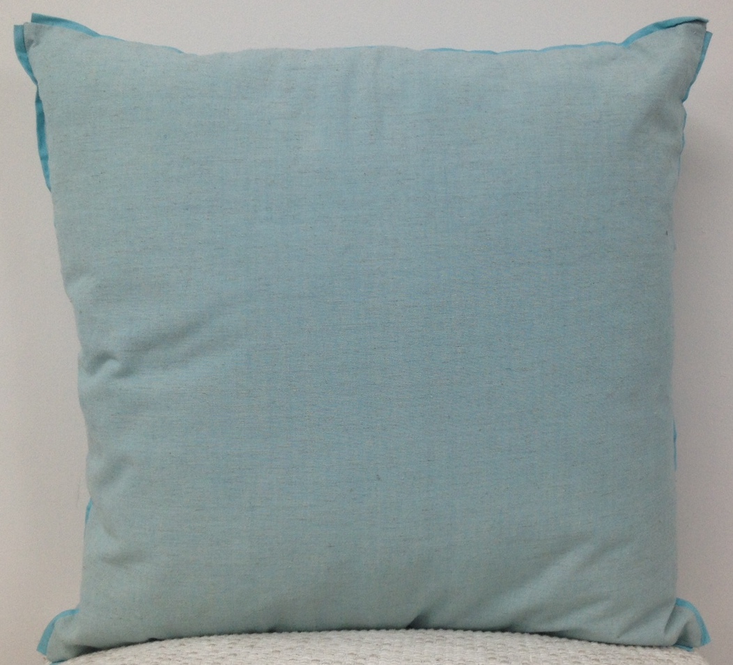 V416-455117P01PK4-142179-01 Pack of 4 Frida Aqua Blue 50cm x 50cm Cushion Covers with piping - Image 2