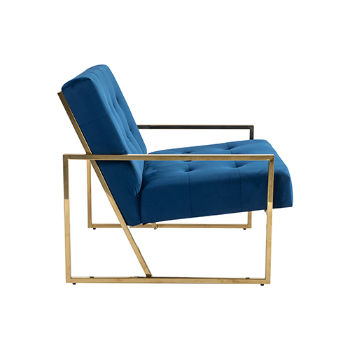 V43-AC-CRMN-191579-02 Carman Arm Chair Blue Velvet - Image 3