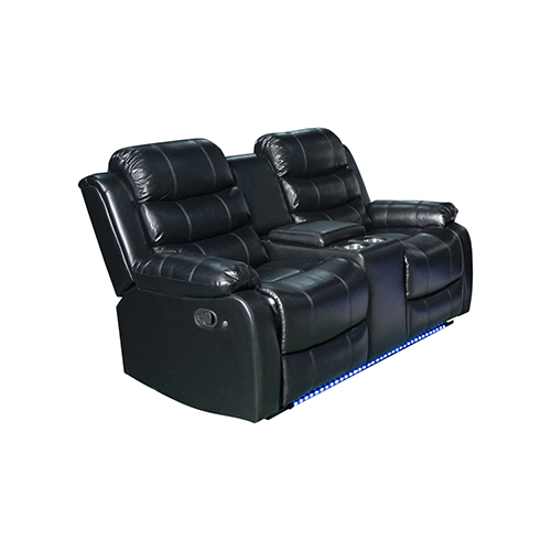 V43-REC-CHLS2RBL-144725-02 Chelsea 2R Seater Finest Leatherette Recliner Feature Console LED Light Ultra Cushioned - Image 3