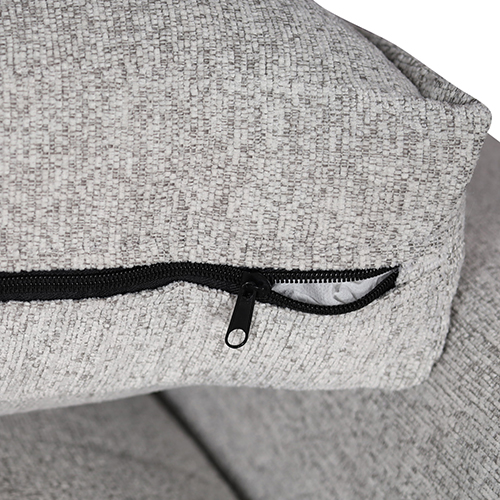 V43-SET-MLN-3S-2S-GR-191583-03 Milano 3-2 Seater Sofa Set Polyester Fabric Multilayer Two Pillows Attached Individual Pocket Spring - Image 4