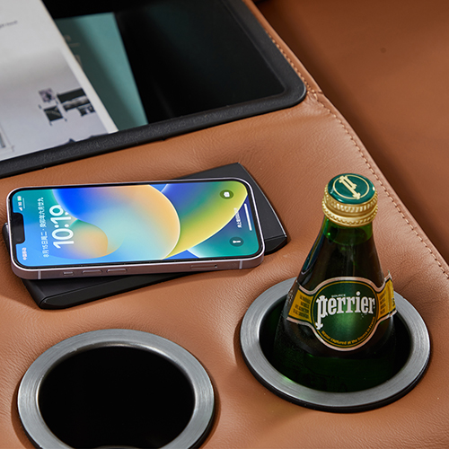 V43-SOF-LONDN-R-CS-191616-04 London 5 Seater Corner Sofa Chaise Genuine Leather Electric Recliner Power Slide Right Chaise - Image 5