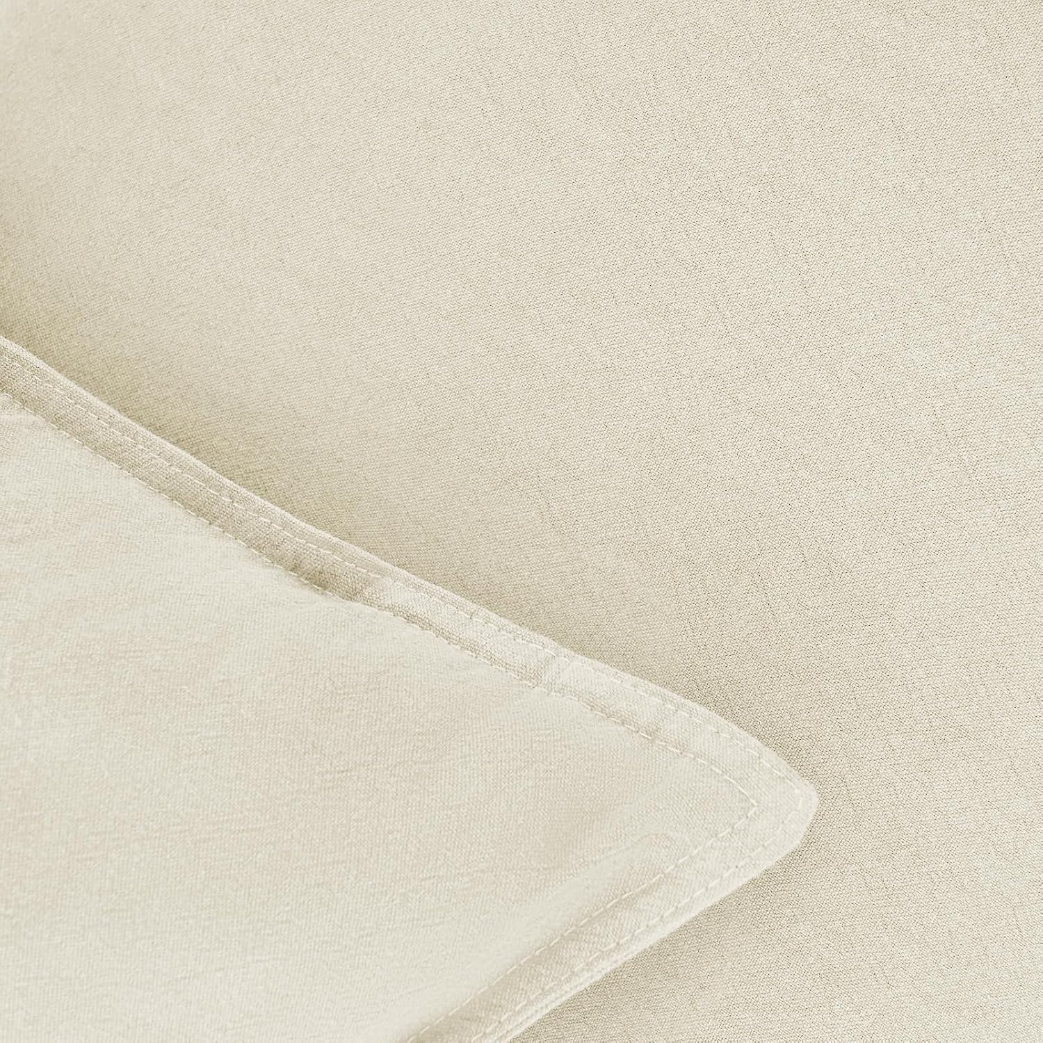 V439-LINENLINEN2-30-202506190411-03 Linen Cushion Covers - 30% Linen 70% Cotton Blend, Soft & Breathable with Hidden Zipper Design - Linen, 30cm x 50cm (Twin Pack) - Image 4