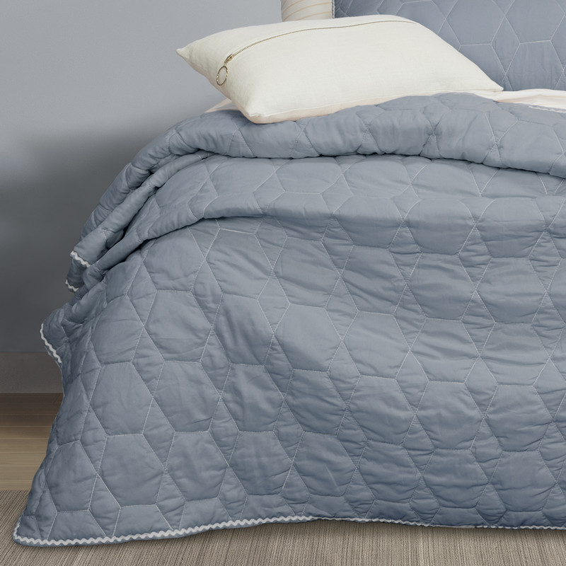 V441-CV4498BLUSBDB-72451-01 Bolston COVERLET SET - 160X220CM - Image 2
