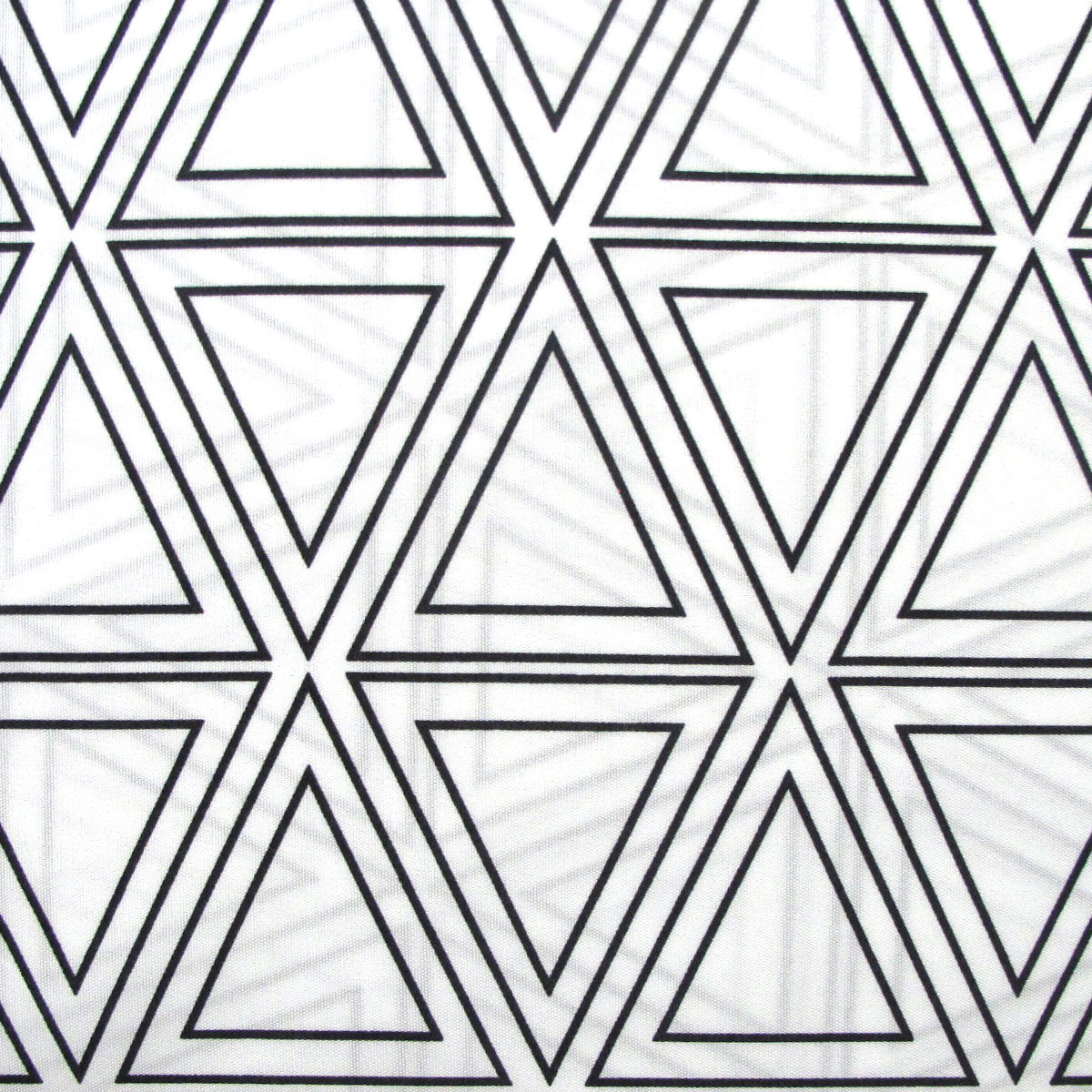 V442-ATX-QUILTCS-TRIANGLE-BLACK-QS-79424-01 Artex Black Triangle Geometric Pattern Printed Microfiber Polyester Quilt Cover Set Queen - Image 2