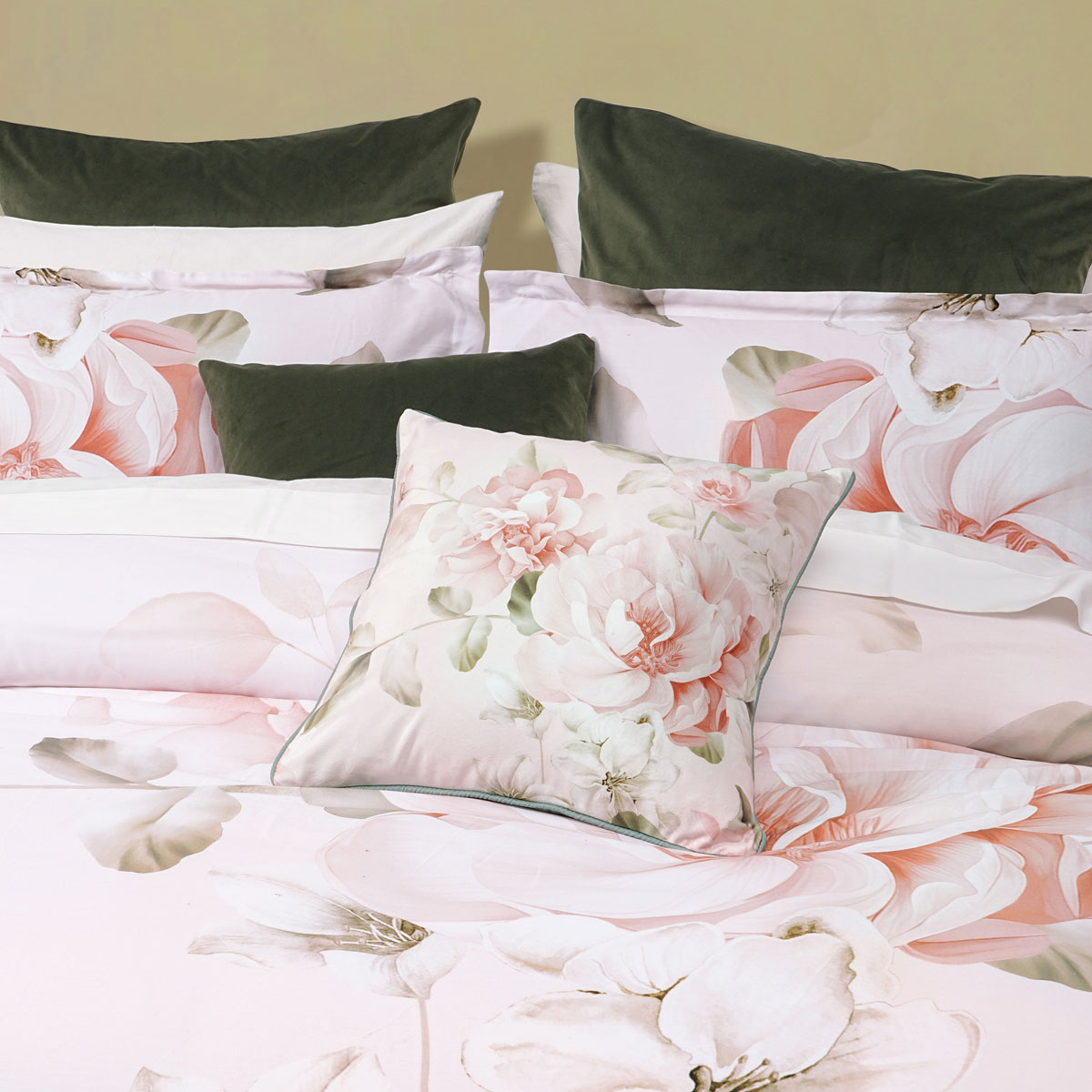 V442-BCA-QUILTCS-LAYLA-WHITE-KI-213150-02 Bianca Layla White Floral Printed Cotton Sateen Quilt Cover Set King - Image 3