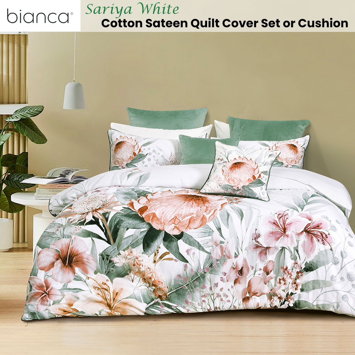 V442-BCA-QUILTCS-SARIYA-WHITE-QS-202502260925-01 Bianca Sariya White Cotton Sateen Quilt Cover Set Queen - Image 2