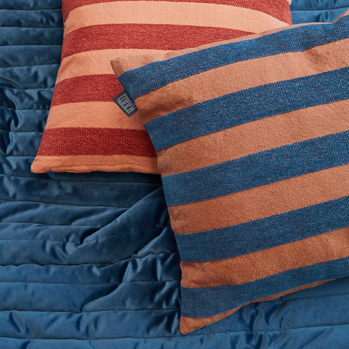 V442-HIN-CUSHION-AMSTERDAMNISSA-MULTI-SQ-202505231005-03 KAAT Amsterdam Nissa Multi Stripe Square Filled Cushion 45cm x 45cm - Image 4