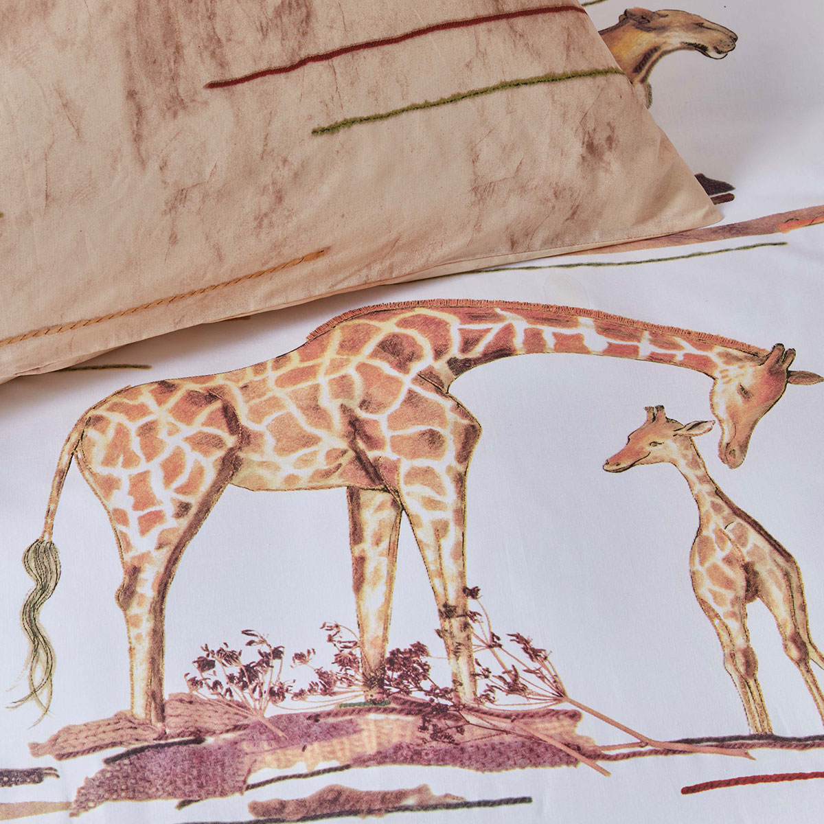 V442-HIN-QUILTCS-BIGFIVE-NATURAL-SB-82733-02 Bedding House Big Five Natural Cotton Quilt Cover Set Single - Image 3