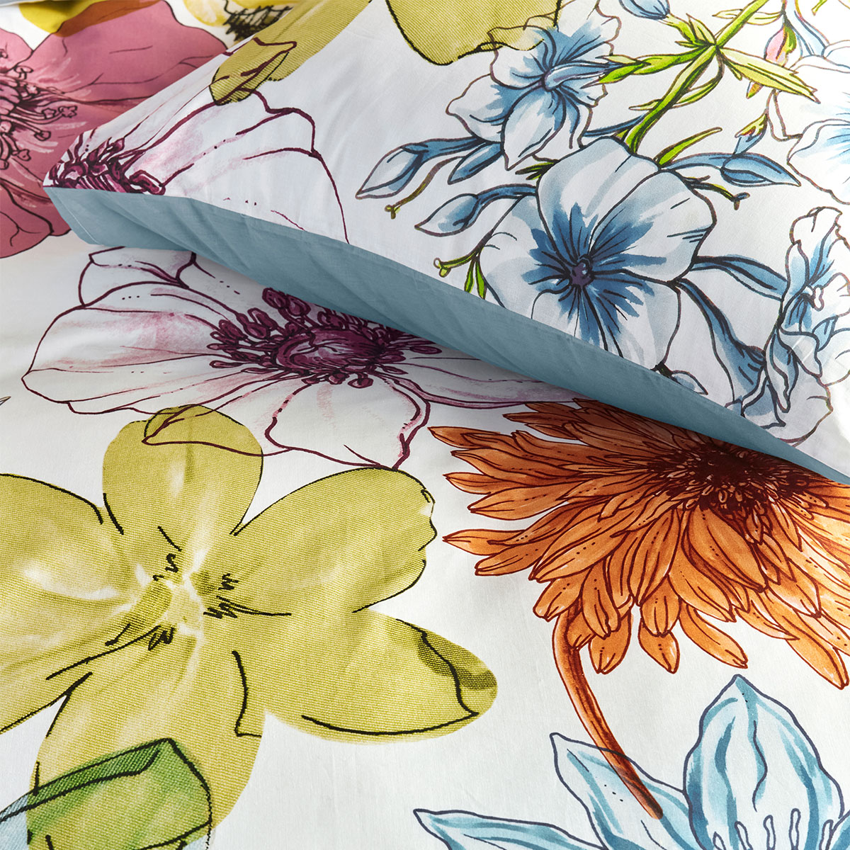 V442-HIN-QUILTCS-LOTTI-MULTI-KI-202503121045-02 Bedding House Lotti Multi Cotton Floral Quilt Cover Set King - Image 3