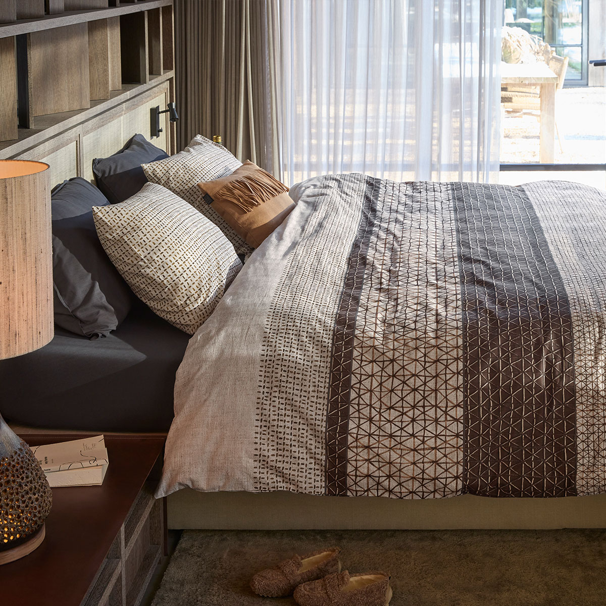 V442-HIN-QUILTCS-MATHIS-NATURAL-QS-202503030936-04 Bedding House Mathis Natural Cotton Quilt Cover Set Queen - Image 5