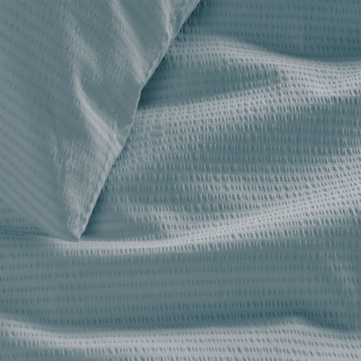 V442-HIN-QUILTCS-SUMMERSEERSUCKER-BLUE-KI-202503121045-02 Bedding House Summer Blue Grey Seersucker Cotton Quilt Cover Set King - Image 3