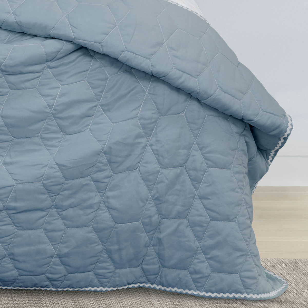V442-INT-COVERLETS-BOLSTON-PALEBLUE-DS-141543-02 Jelly Bean Kids Bolston Pale Blue Kids Coverlet Set Single/Double - Image 3