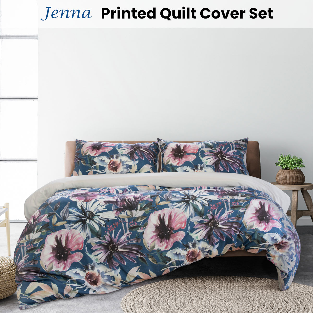 V442-INT-QUILTCS-JENNA-MULTI-KI-141892-01 Ardor Jenna Printed Quilt Cover Set King - Image 2